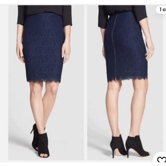 - DVF Scotia Lace Pencil Skirt – NWT, Feminine & Refined - Picture 1 of 7